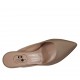 Mule à bout fermé pour femmes en tissu beige talon 7 - Pointures disponibles:  34, 42, 43