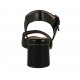 Sandale pour femmes avec courroie en cuir noir talon 5 - Pointures disponibles:  42