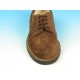 Scarpa derby stringata con lavorazioni Brogue da uomo in pelle scamosciata color marrone  - Misure disponibili: 40, 43