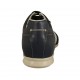 Scarpa casual stringata da uomo in pelle bianca e blu e tessuto blu - Misure disponibili: 47, 48