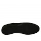Chaussure sportif à lacets pour hommes en tissu et cuir noir - Pointures disponibles:  47, 48