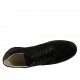 Zapato de sport con cordones para hombre en tejido y piel negra - Tallas disponibles:  47, 48