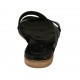 Mules pour femmes en cuir verni imprimé noir talon 1 - Pointures disponibles:  33, 42, 43
