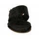 Sabot da donna in vernice stampata nera tacco 1 - Misure disponibili: 33, 42, 43