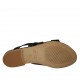 Sabot da donna in vernice stampata nera tacco 1 - Misure disponibili: 33, 42, 43