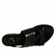 Sabot da donna in vernice stampata nera tacco 1 - Misure disponibili: 33, 42, 43