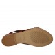 Sabot da donna in vernice stampata rossa tacco 1 - Misure disponibili: 34