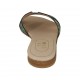 Mule pour femmes en cuir avec paillettes multicouleur talon 1 - Pointures disponibles:  47