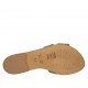 Mule pour femmes en cuir avec paillettes multicouleur talon 1 - Pointures disponibles:  47