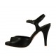 Sandalo da donna con cinturino in pelle nera tacco 9 - Misure disponibili: 32, 33, 42, 46