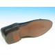 Chaussure derby à lacets avec bout droit fleuri pour hommes en cuir noir - Pointures disponibles:  51, 52, 53, 54