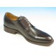 Zapato derby con cordones para hombres en piel color marron oscuro - Tallas disponibles:  40, 41