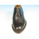 Zapato derby con cordones para hombres en piel color marron oscuro - Tallas disponibles:  40, 41
