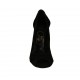 Scarpa da donna aperta in punta con plateau in camoscio nero tacco 11 - Misure disponibili: 33, 46