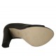 Scarpa da donna aperta in punta con plateau in pelle nera tacco 11 - Misure disponibili: 31, 33, 34, 43