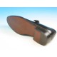 Zapato elegante para hombre con hebilla y decoraciones a punta de ala en piel negra - Tallas disponibles:  37, 40, 44, 50, 52, 54
