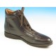 Men's laced ankle shoe in dark brown leather - Available sizes:  39, 40, 41, 45