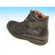 Men's laced ankle shoe in dark brown leather - Available sizes:  39, 40, 41, 45