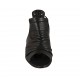 Scarpa aperta da donna con lacci in pelle nera tacco 1 - Misure disponibili: 33, 34