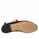 Scarpa aperta da donna con lacci in pelle nera tacco 1 - Misure disponibili: 33, 34, 43