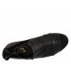 Scarpa aperta da donna con lacci in pelle nera tacco 1 - Misure disponibili: 33, 34, 43