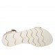Chaussure ouverte pour femmes avec courroie en cuir rose talon compensé 2 - Pointures disponibles:  33, 43, 47