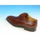 Men's classic laced derby shoe in brown leather - Available sizes:  44, 52, 53, 54