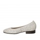 Ballerine pour femmes en cuir blanc avec spirales talon 2 - Pointures disponibles:  34