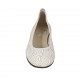 Ballerina da donna in pelle bianca con spirali tacco 2 - Misure disponibili: 34
