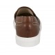 Mocassino casual da uomo in pelle forata marrone - Misure disponibili: 51