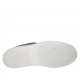 Zapato deportivo con cordones para hombre en tejido gris y piel blanca y gris pardo - Tallas disponibles:  38, 47, 50, 51