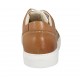 Scarpa sportiva stringata da uomo in pelle forata cuoio e pelle bianca - Misure disponibili: 37, 47, 48, 50, 52