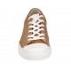 Scarpa sportiva stringata da uomo in pelle forata cuoio e pelle bianca - Misure disponibili: 37, 47, 48, 50, 52