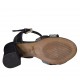 Sandalo da donna con cinturino e strass in camoscio blu scuro tacco 7 - Misure disponibili: 33, 43, 44, 45