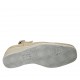 Chanel da donna con elastico e plantare estraibile in camoscio e camoscio forato beige zeppa 4 - Misure disponibili: 33, 34, 42, 43, 44