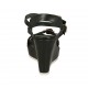 Sandalia para mujer con plataforma, hebillas y cinturones ajustables en piel negra cuña 8 - Tallas disponibles:  42