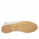 Scarpa aperta da donna con lacci in pelle bianca tacco 1 - Misure disponibili: 33, 34