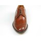 Chaussure derby à lacets pour hommes en cuir marron avec bout Brogue  - Pointures disponibles:  45, 52