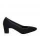 Decolté da donna in tessuto e pelle blu tacco 5 - Misure disponibili: 44