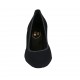 Escarpin pour femmes en tissu et cuir bleu talon 5 - Pointures disponibles:  44