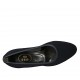 Escarpin pour femmes en tissu et cuir bleu talon 5 - Pointures disponibles:  44
