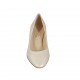 Woman's pump in pearled ivory leather heel 5 - Available sizes:  32, 33
