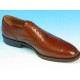 Chaussure derby à lacets pour hommes avec decorations Brogue en cuir marron - Pointures disponibles:  40, 43, 52
