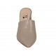 Sabot chiuso in punta da donna in pelle grigio tortora tacco 7 - Misure disponibili: 42