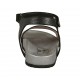 Sandalo da donna con velcro in pelle nera con zeppa argento 2 - Misure disponibili: 32, 34, 43