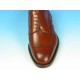 Chaussure derby à lacets pour hommes avec decorations Brogue en cuir marron - Pointures disponibles:  40, 43, 52