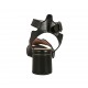Sandalia con cinturon para mujer en piel negra tacon 5 - Tallas disponibles:  42