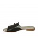 Mule pour femmes avec boucle en cuir noir talon 2 - Pointures disponibles:  42