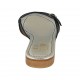 Mule pour femmes avec boucle en cuir noir talon 2 - Pointures disponibles:  42