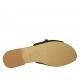 Mule pour femmes avec boucle en cuir noir talon 2 - Pointures disponibles:  42